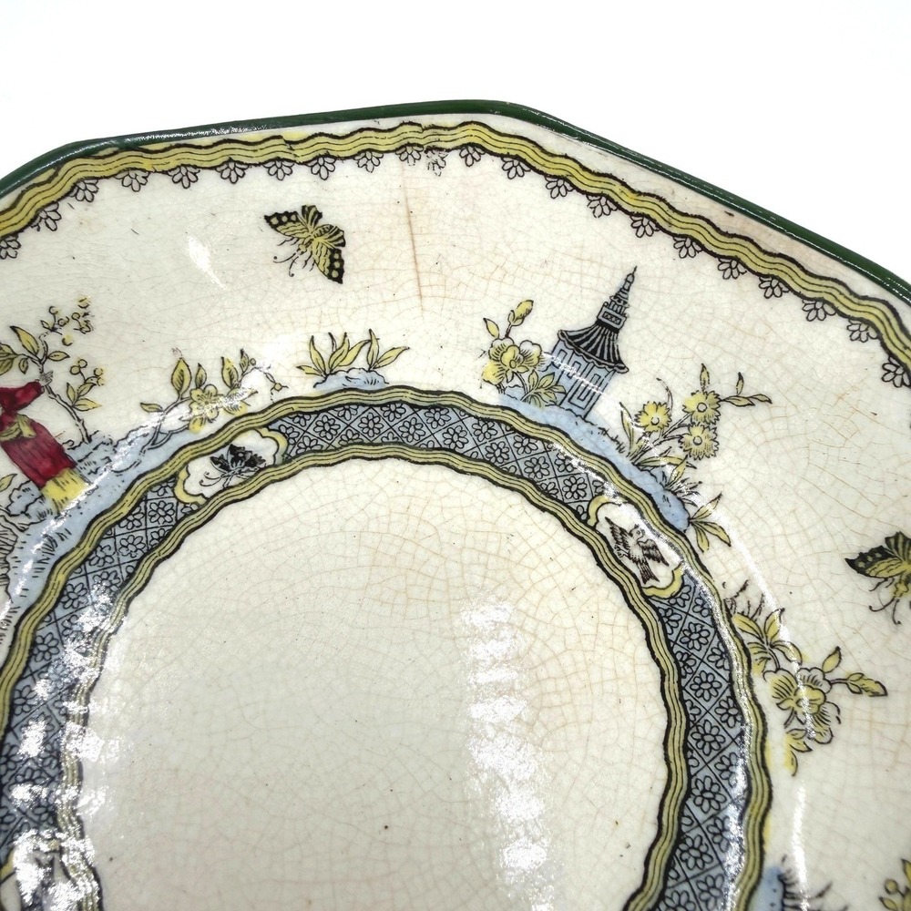 Rare Vintage Royal Doulton Mandarin Teacup Saucer‎ Plate Set 1920s - Picture 6 of 6
